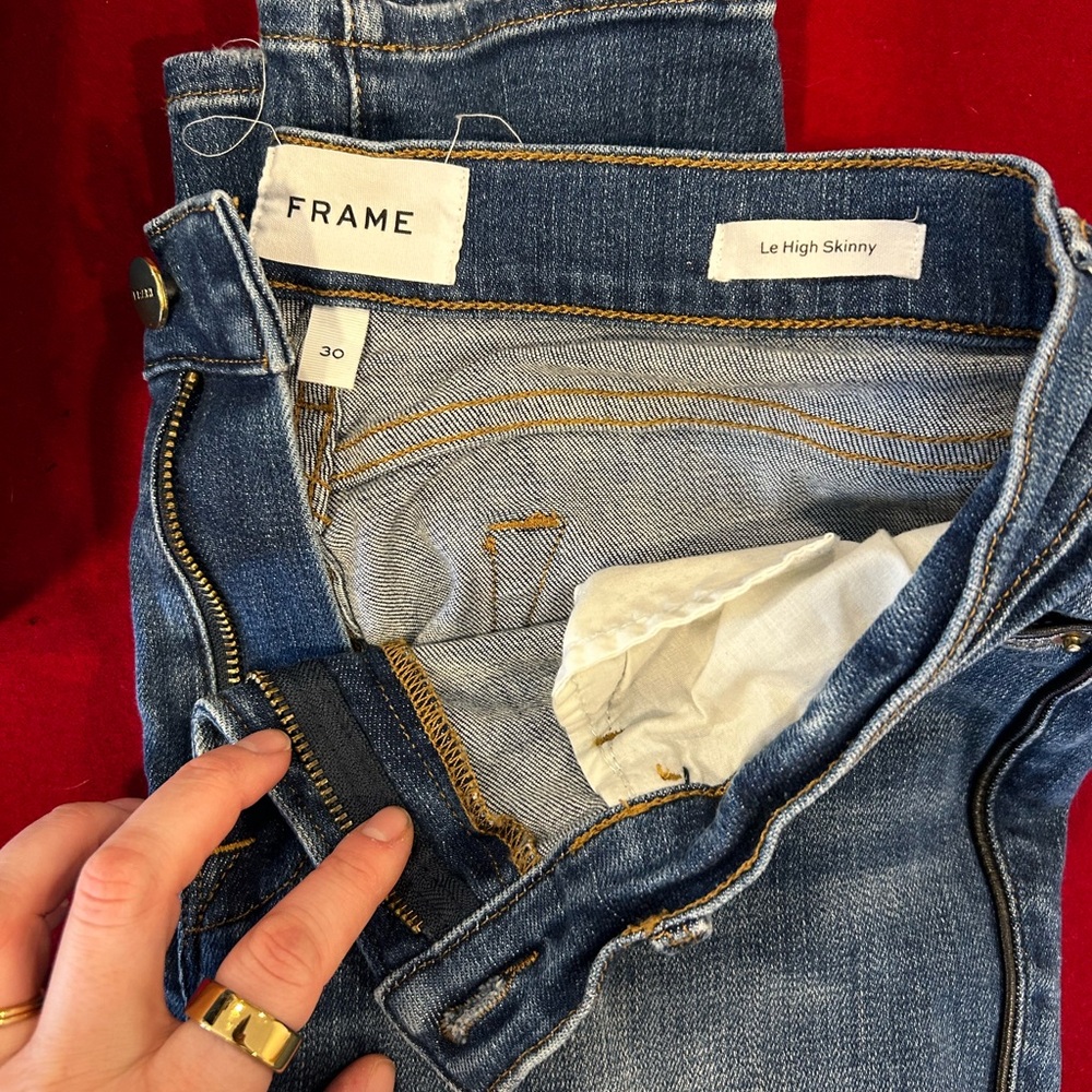 Frame Denim Women's Blue Le High Skinny Jeans